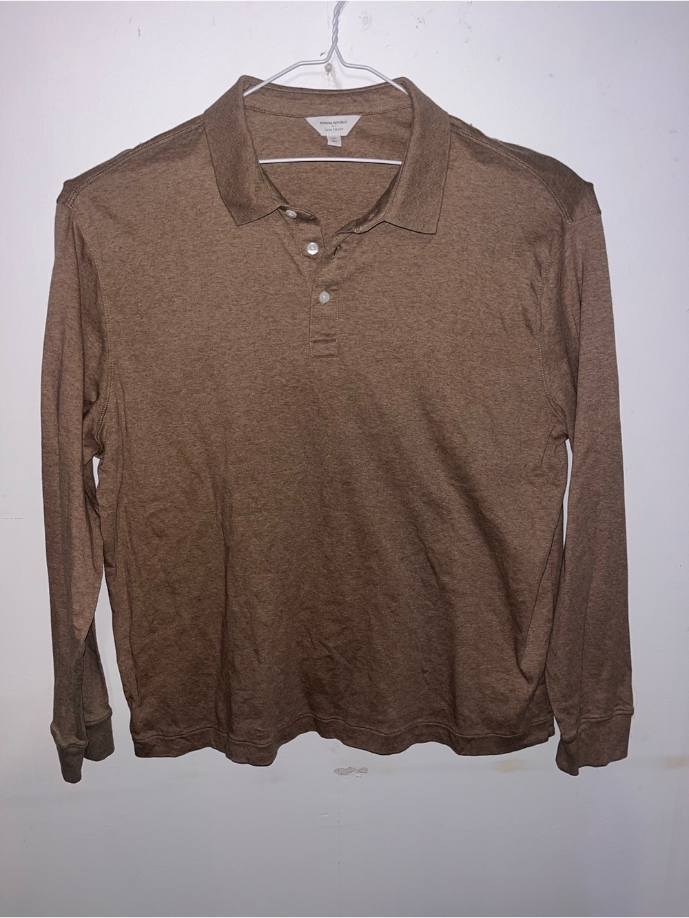 Lot of 3 Genuine size XL Banana Republic LONG-SLEEVE Luxe Cotton Polo Shirts - Picture 10 of 11